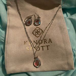 Kendra Scott Cory matching pendant and earrings